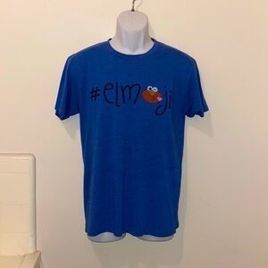 Unisex DILASCIA Blue “#Elmoji” Elmo Graphic Tee